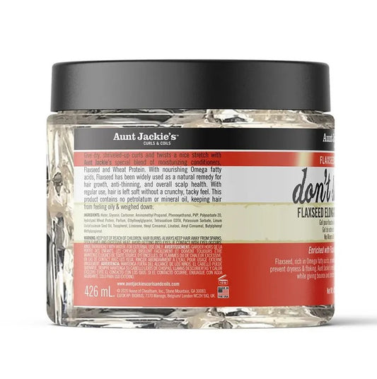 Aunt Jackie's Don't Shrink Flaxseed Elongating Curling Gel 18oz