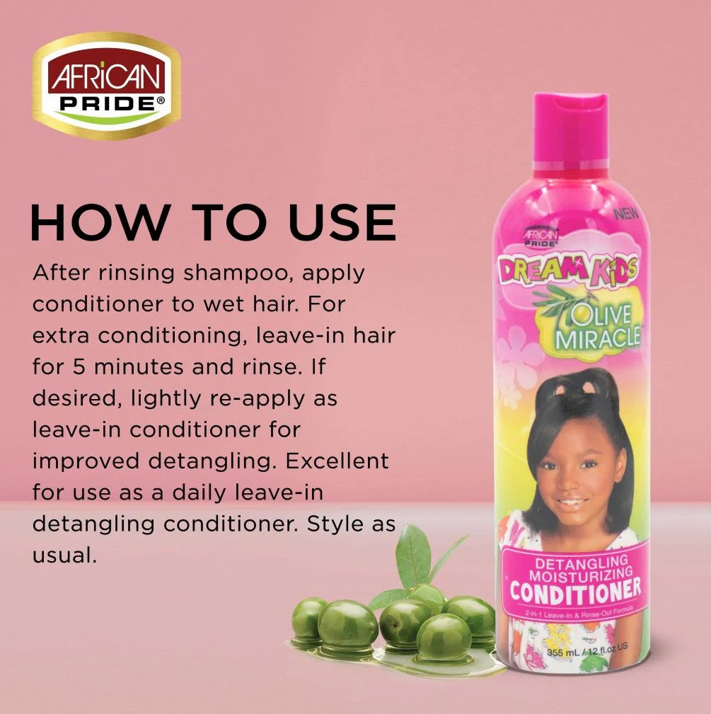 African Pride Dream Kids Detangling Moisturising Conditioner 355ml