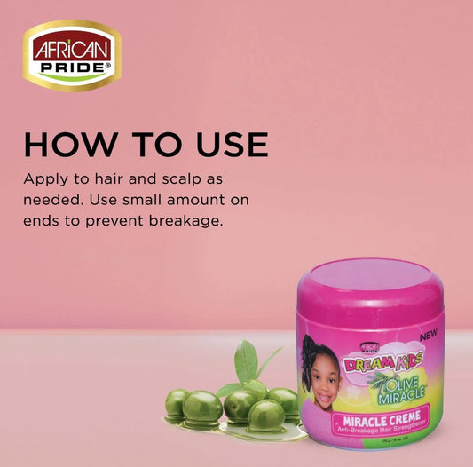 African Pride Dream Kids Olive Miracle Creme 170g