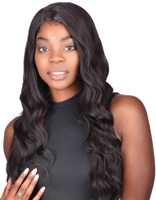 Sleek Human Hair Blend Wig - Josie