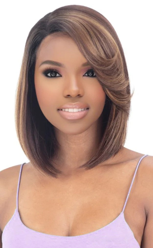 Obsession Synthetic Bob Lace Front Free Part Hair Wig - Julia