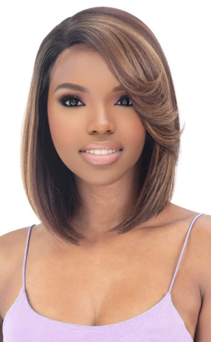 Obsession Synthetic Bob Lace Front Free Part Hair Wig - Julia