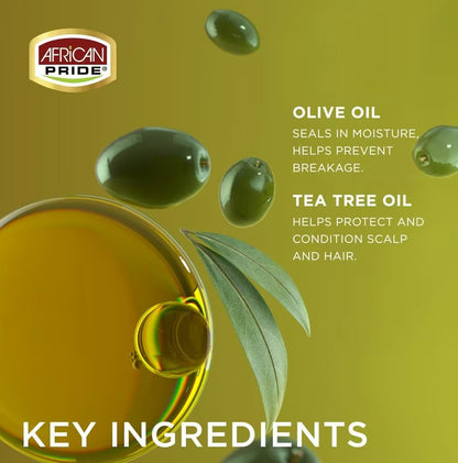 African Pride Olive Miracle Olive & Tea Tree Growth Oil Treatment 237ml