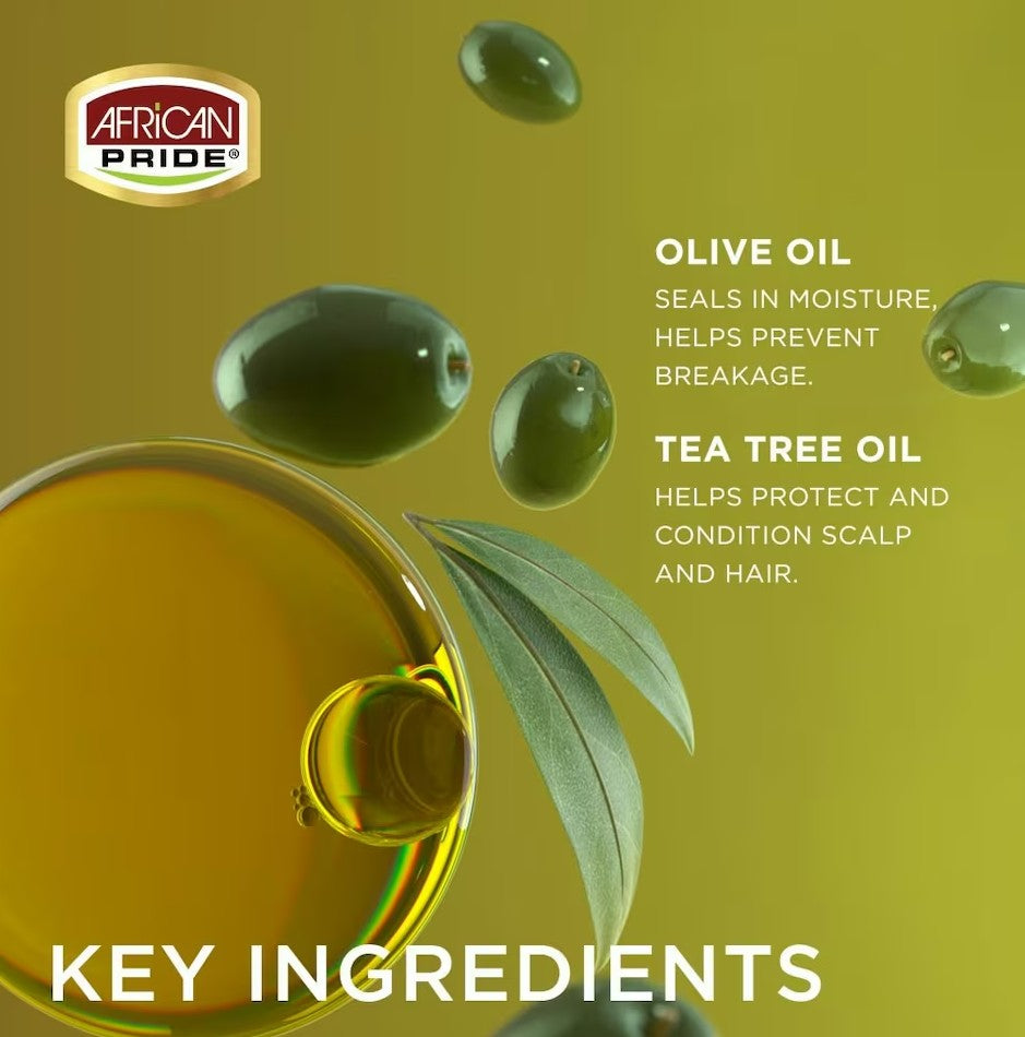 African Pride Olive Miracle Anti-Breakage 2 in 1 Shampoo 355 ml