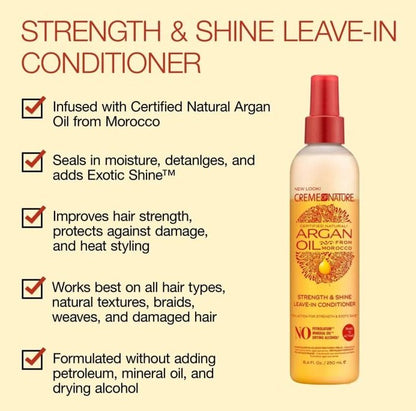 Creme of Nature Argan Oil Strength & Shine Leave-in Conditioner 250ml