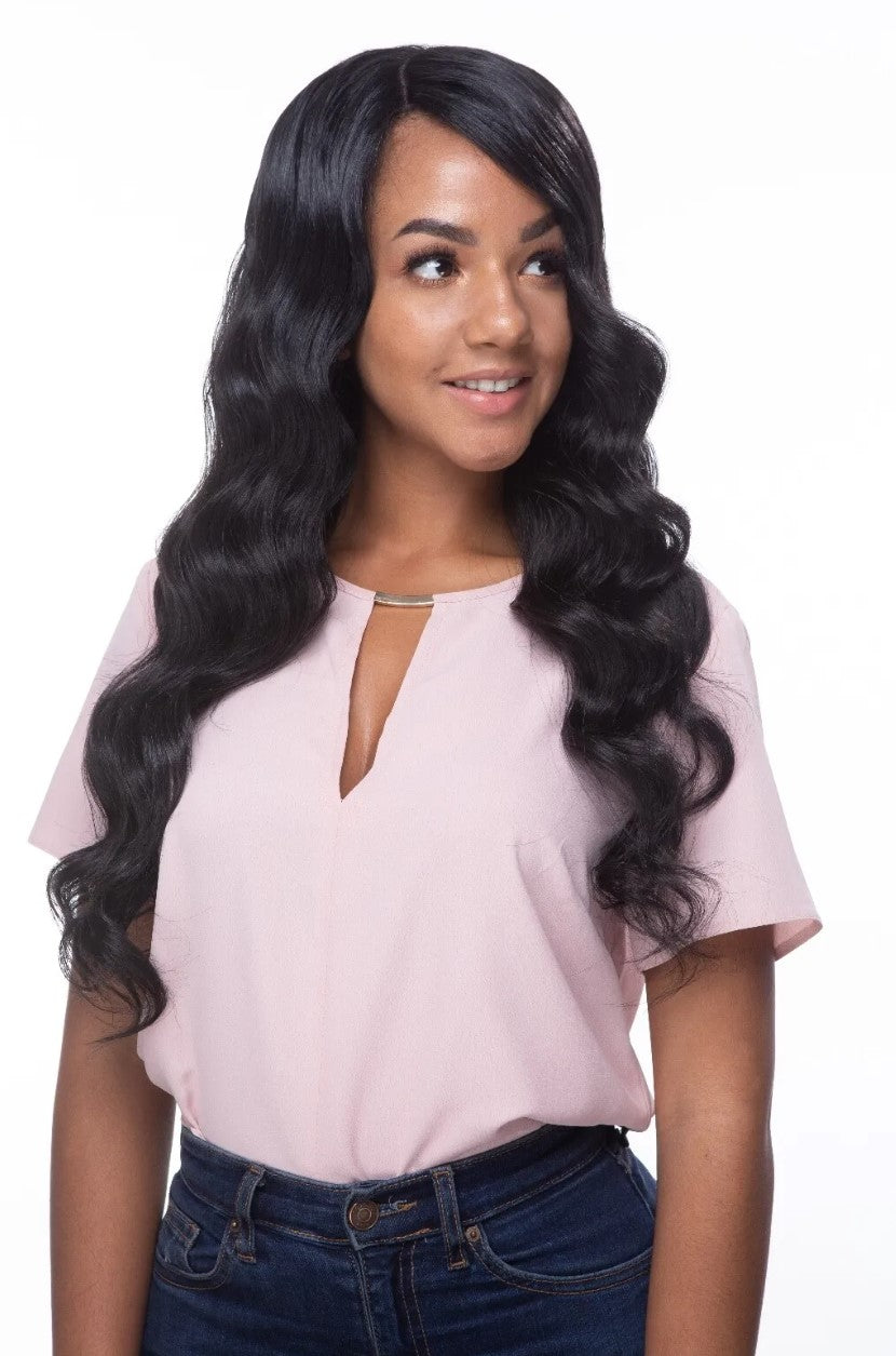 Obsession Invisible Lace Part Wig Freetress Style Wavy - Brazilian Natural Loose