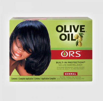 Organic Root Stimulator Olive Oil Built in Protection No-Lye Hair Relaxer Kit