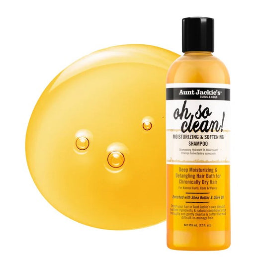 Aunt Jackie's Oh So Clean! Moisturizing & Softening Shampoo 12 Oz (355ml)