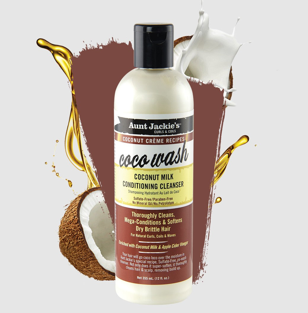 Aunt Jackie's Coco Wash Coconut Milk Conditioning Cleanser 355ml