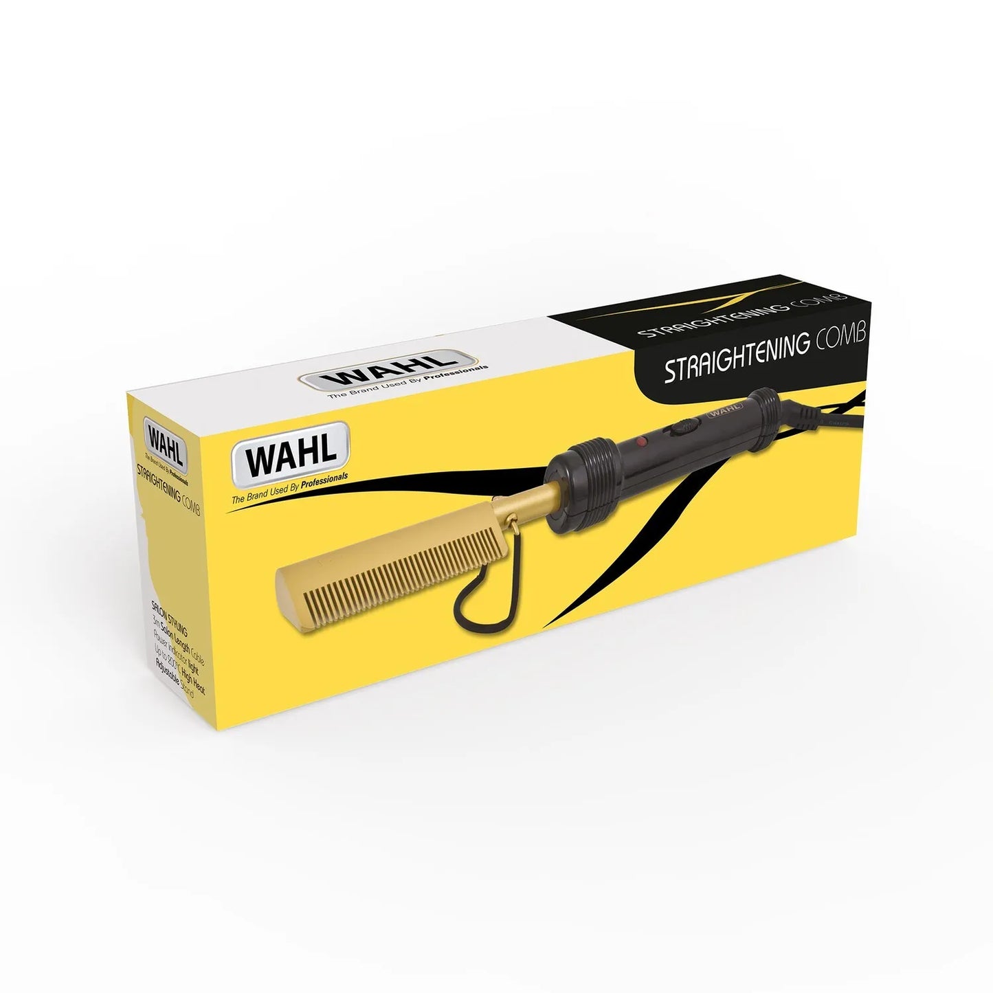Wahl Straightening Hot Comb For Afro Hair Up To 200°C With Fine Teeth,LED light