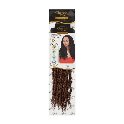 CHERISH CROCHET BRAID CURLY PRE LOOPED HAIR EXTENSION - PASSION TWIST 18''