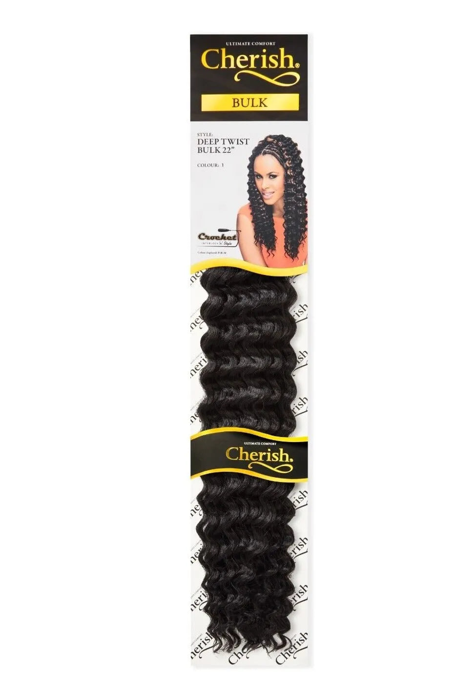 Cherish Synthetic Bulk Crochet Hair Extension Braids - Deep Twist 22 Inch