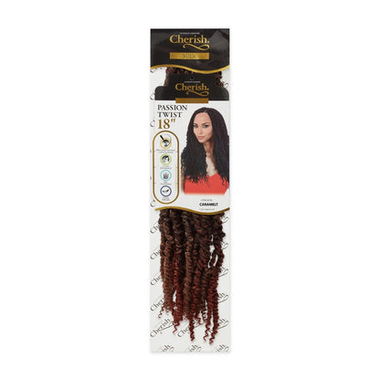 CHERISH CROCHET BRAID CURLY PRE LOOPED HAIR EXTENSION - PASSION TWIST 18''