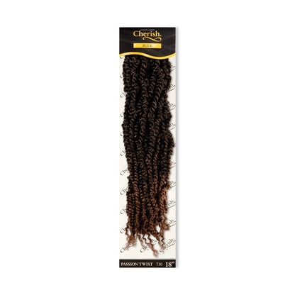 CHERISH CROCHET BRAID CURLY PRE LOOPED HAIR EXTENSION - PASSION TWIST 18''