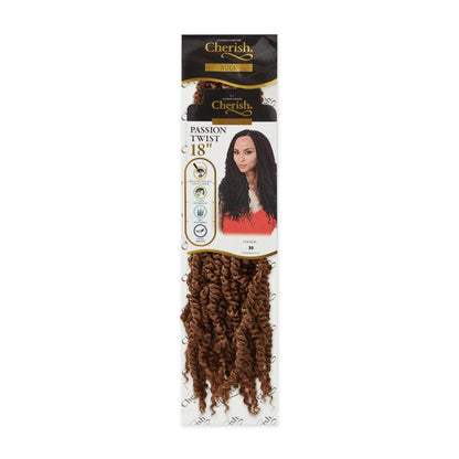 CHERISH CROCHET BRAID CURLY PRE LOOPED HAIR EXTENSION - PASSION TWIST 18''