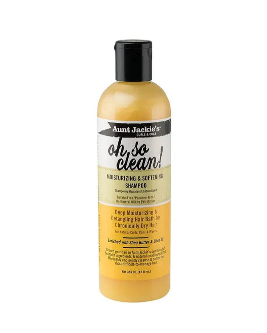 Aunt Jackie's Oh So Clean! Moisturizing & Softening Shampoo 12 Oz (355ml)