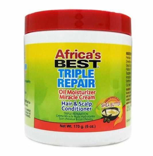 Africa's Best - Triple Repair Oil Moisturizer Miracle Cream Hair & Scalp Conditioner 6oz