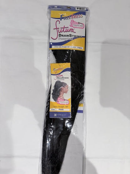FreeTress Equal Synthetic Drawstring Hair Ponytail - Yaky Straight 14 inch