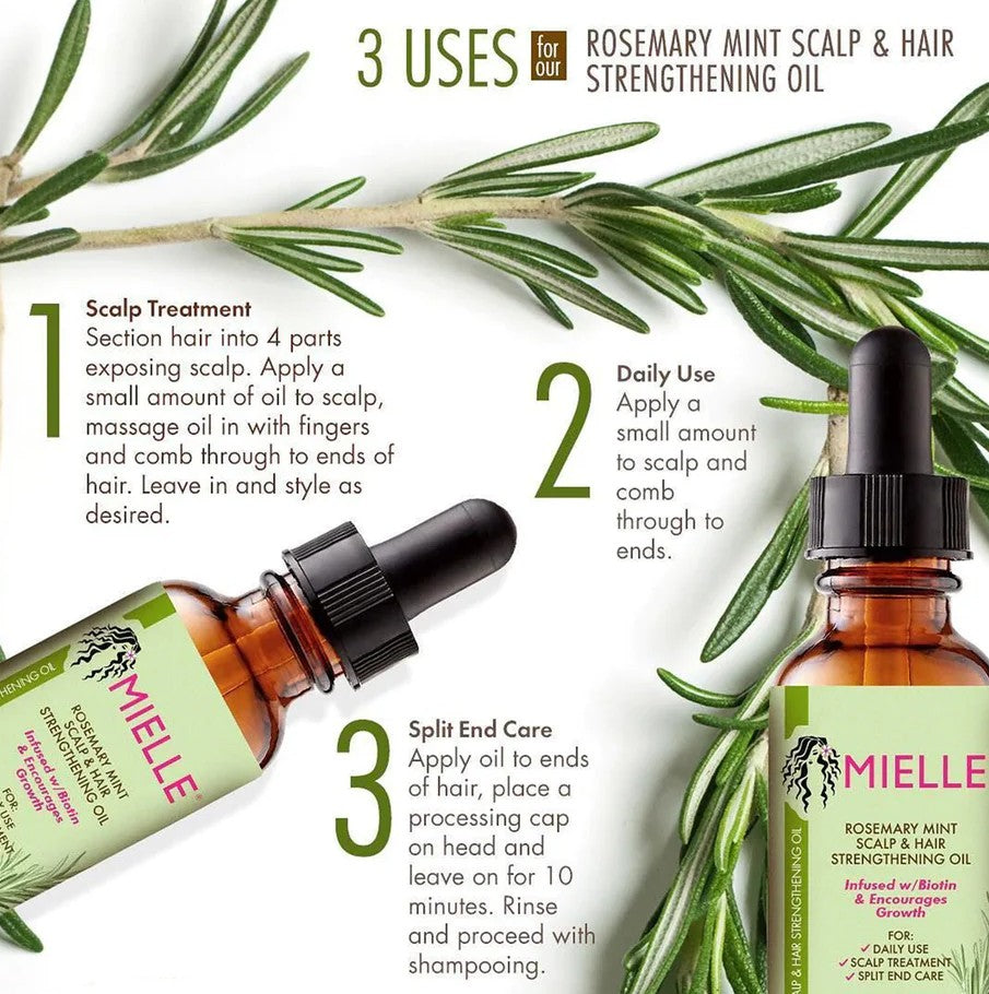 Mielle Rosemary Mint Scalp & Hair Strengthening Oil 59ml