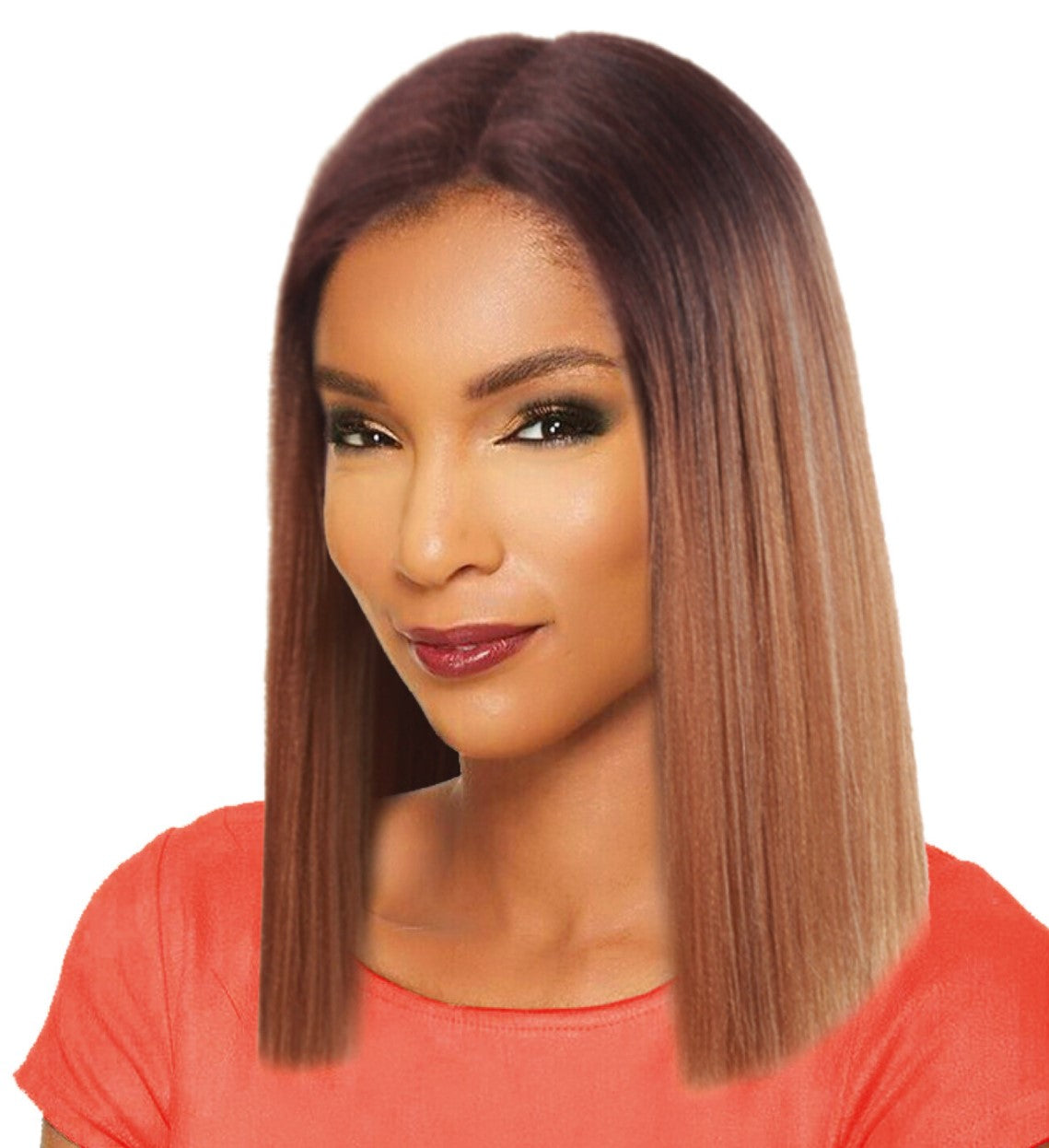 Sleek Spotlight Synthetic Luxurious Lace Parting Wig - Veradis