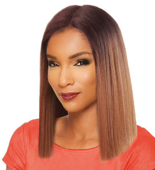 Sleek Spotlight Synthetic Luxurious Lace Parting Wig - Veradis